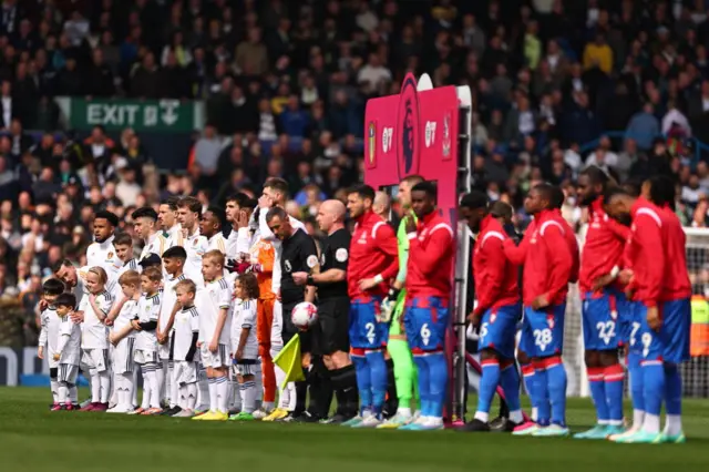 Leeds and Crystal Palace players