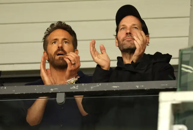 Ryan Reynolds and Paul Rudd at Wrexham