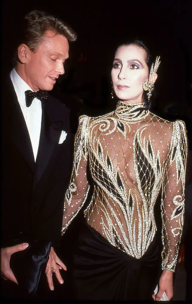 Bob Mackie and Cher