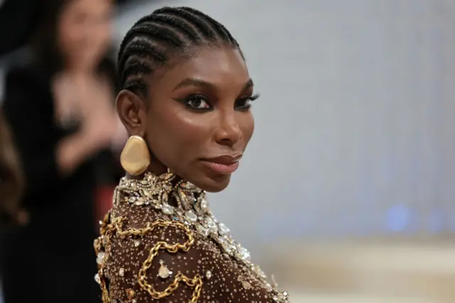 Michaela Coel attends The 2023 Met Gala Celebrating "Karl Lagerfeld: A Line Of Beauty" at The Metropolitan Museum of Art on May 01, 2023 in New York City