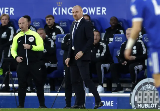 Everton manager Sean Dyche at the King Power Stadium