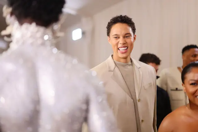 Brittney Griner attend The 2023 Met Gala Celebrating "Karl Lagerfeld: A Line Of Beauty" at The Metropolitan Museum of Art on May 01, 2023 in New York City