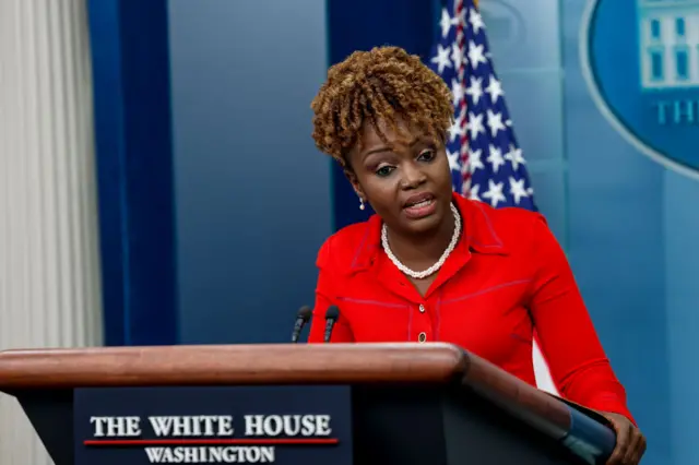 White House press secretary Karine Jean-Pierre