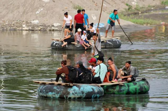 migrants on boats