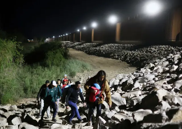 Migrants at the US-Mexico border