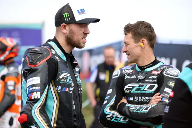 Peter Hickman (left) and Josh Brookes (right)