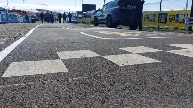 Start finish line at the North West 200