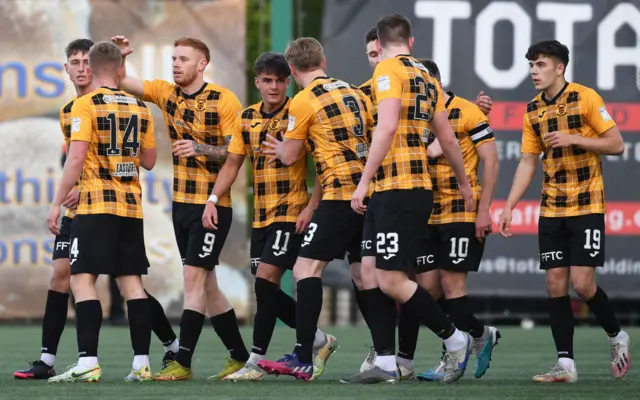 East Fife celebrate