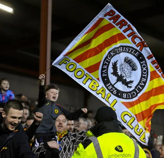 Thistle fans celebrate