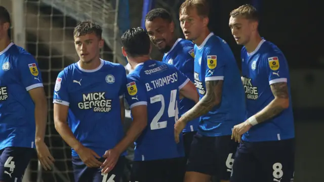 Peterborough players celebrate