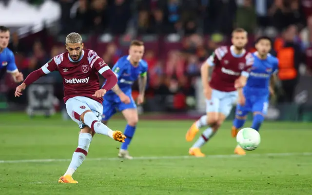 Said Benrahma scores a second-half penalty