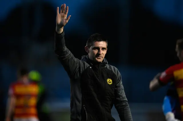 Kris Doolan celebrates at full-time