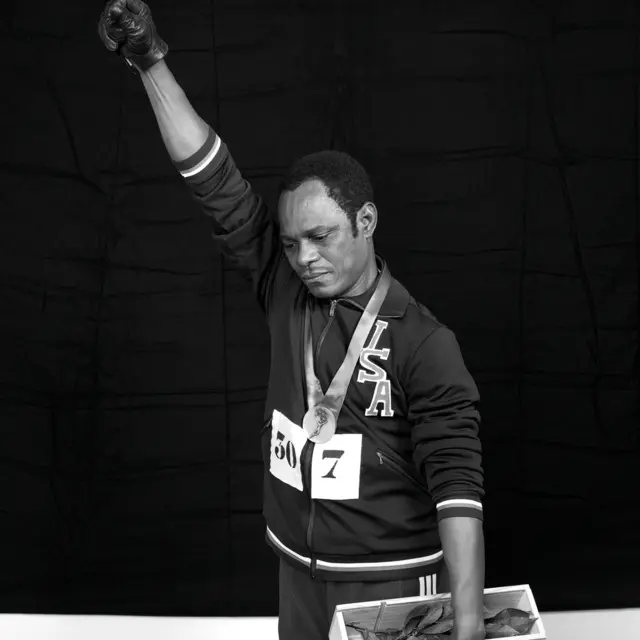 Samuel Fosso as Tommie Smith