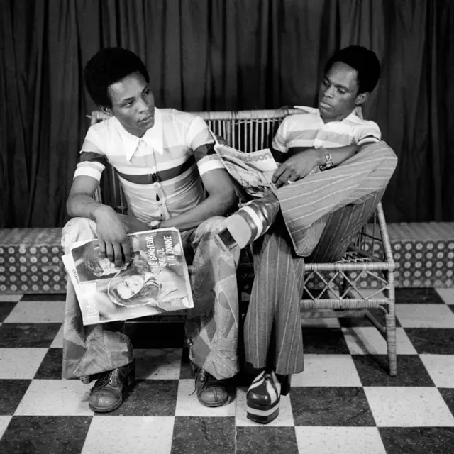 Studio photo of two men