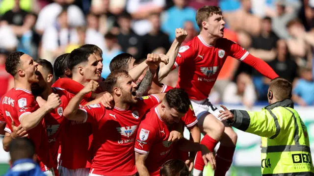 Barnsley celebrate