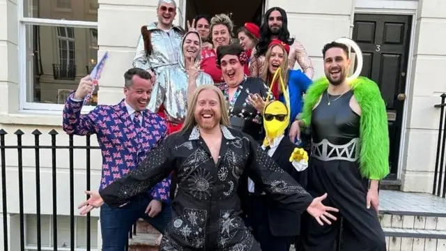 Viewers at stag do in Brighton have all dressed up as their favourite Eurovision act