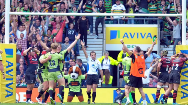 Northampton Saints win Premiership in 2014