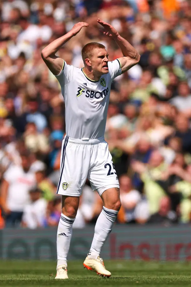 Kristensen whips up the crowd after scoring the equaliser.