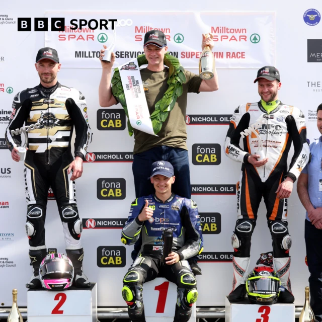 NW200 Supertwin podium