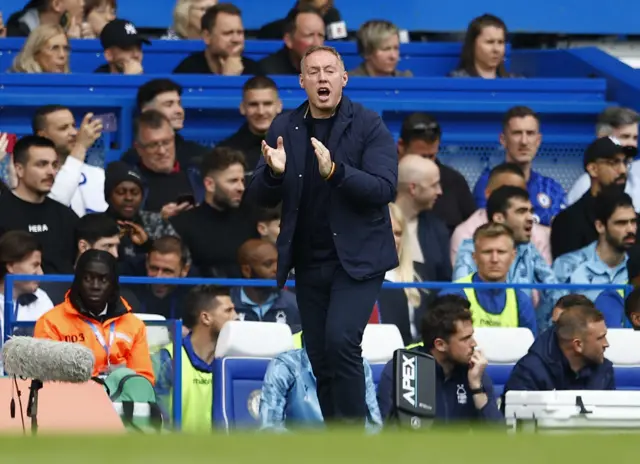 Nottingham Forest manager Steve Cooper at Stamford Bridge