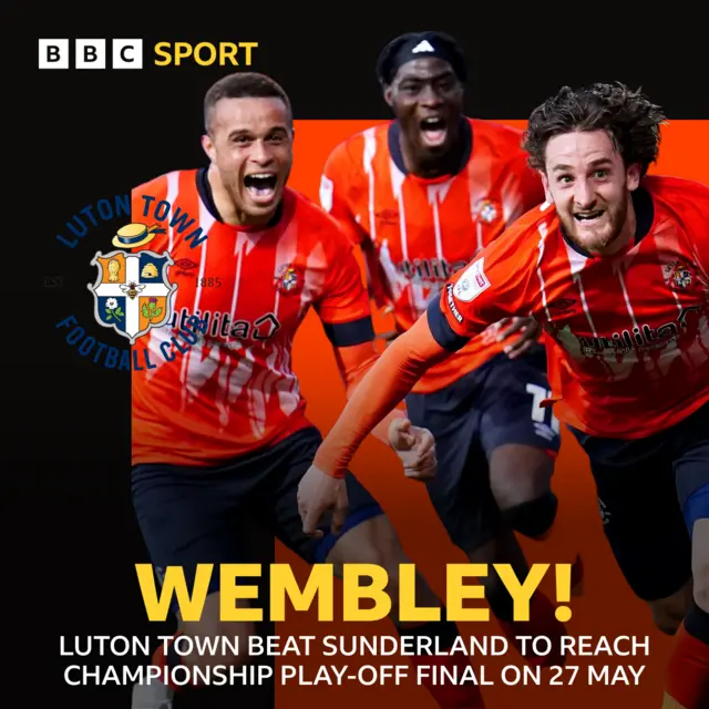 Luton Town Wembley graphic