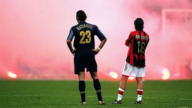 Rui Costa and Marco Materazzi