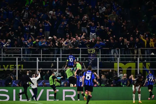 Inter Milan goal celebrations