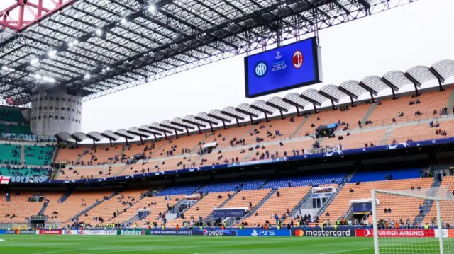 Inter Milan v AC Milan (Agg: 2-0 - 20:00 BST) San Siro stadium