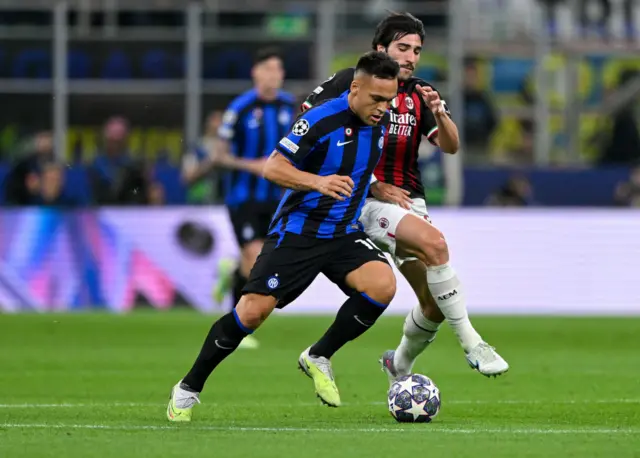 Lautaro Martinez and Sandro Tonali