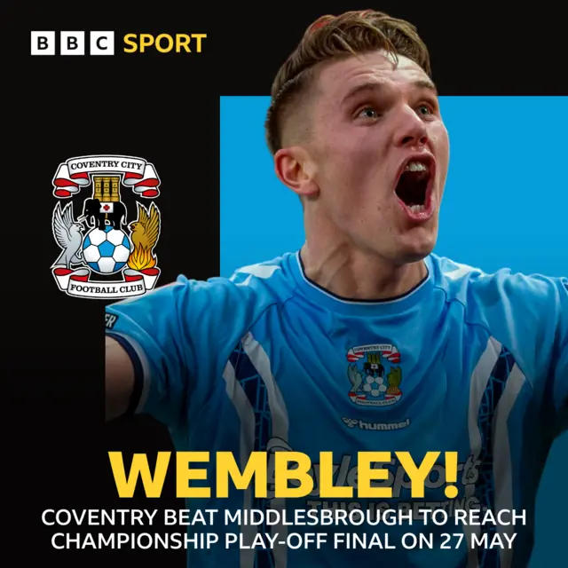 Coventry into play-off final