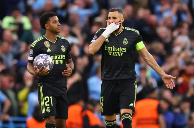 Rodrygo and Karim Benzema