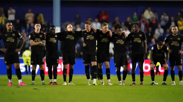 Peterborough players dejected