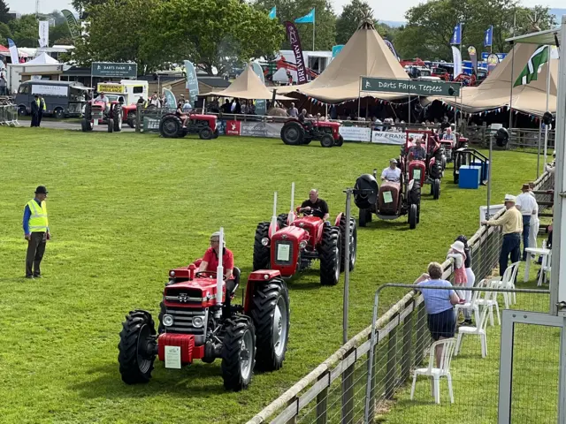 Tractor procession