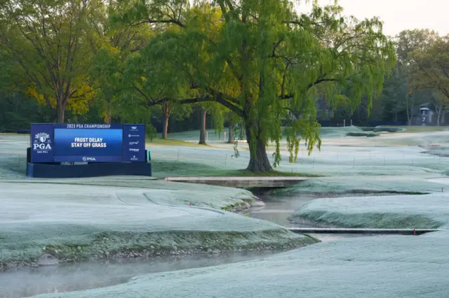 Frost on the Oak Hill course