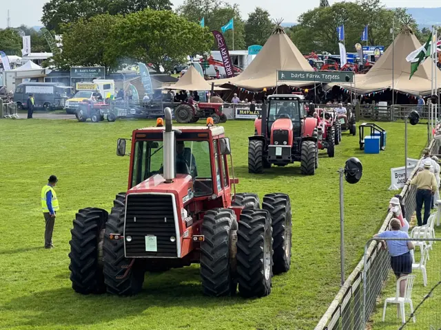 Tractor procession