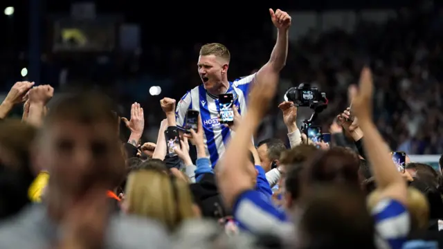 Sheffield Wednesday celebrate victory