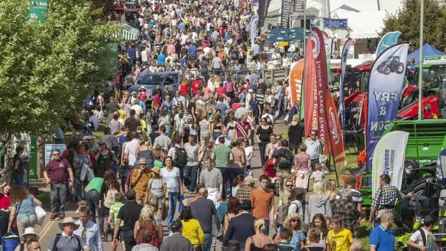 Crowds at Devon County Show in previous year