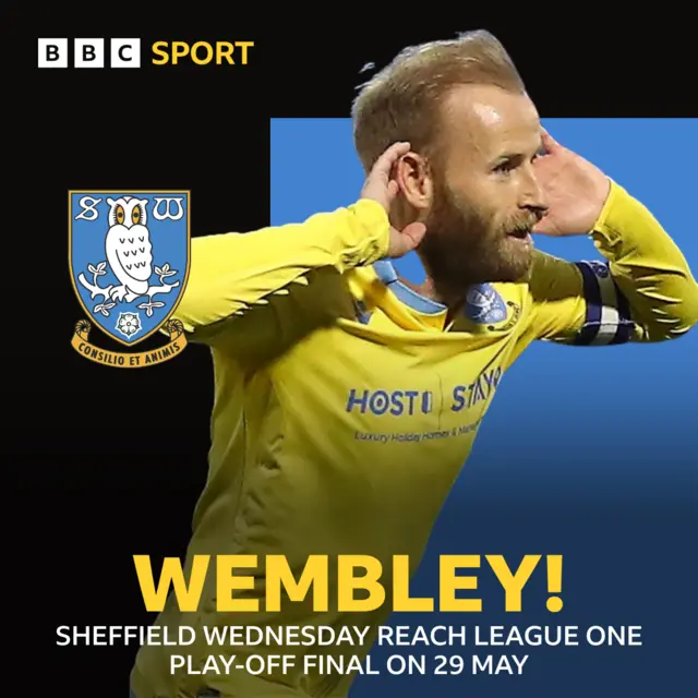 Sheffield Wednesday reach Wembley graphic