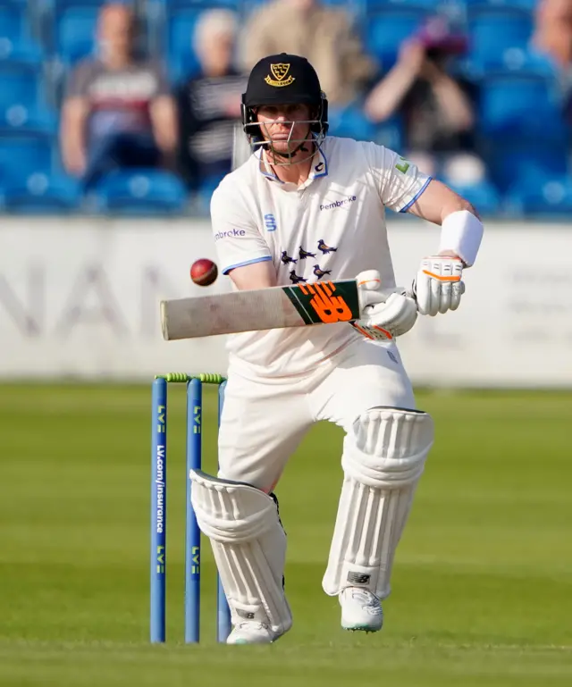 Steve Smith batting for Sussex