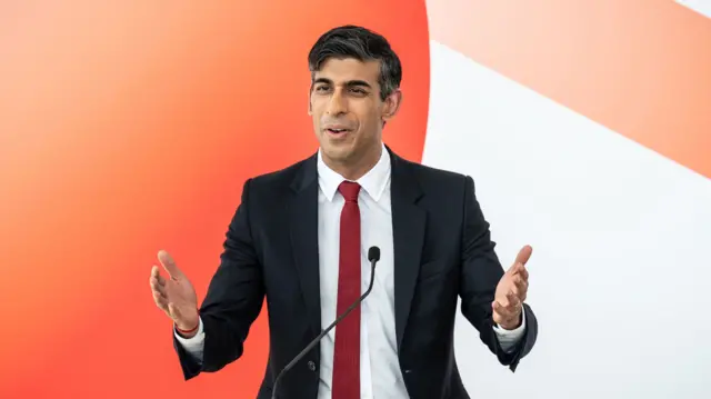 Uk Prime Minister Rishi Sunak speaks at a pre-G7 Summit event in Japan