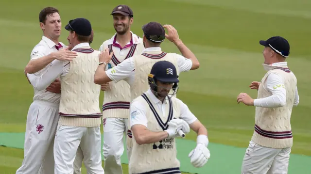 Matt Henry takes a wicket