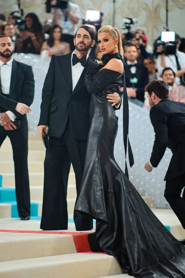 Marc Jacobs and Paris Hilton attend The 2023 Met Gala Celebrating "Karl Lagerfeld: A Line Of Beauty" at The Metropolitan Museum of Art on May 01, 2023 in New York City