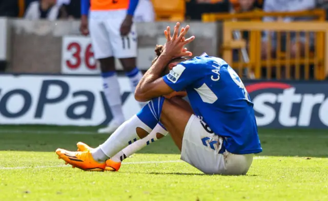 Dominic Calvert-Lewin down injured