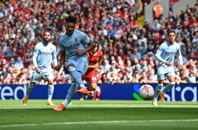 Ollie Watkins taking a penalty