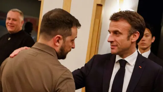 Zelensky and Macron