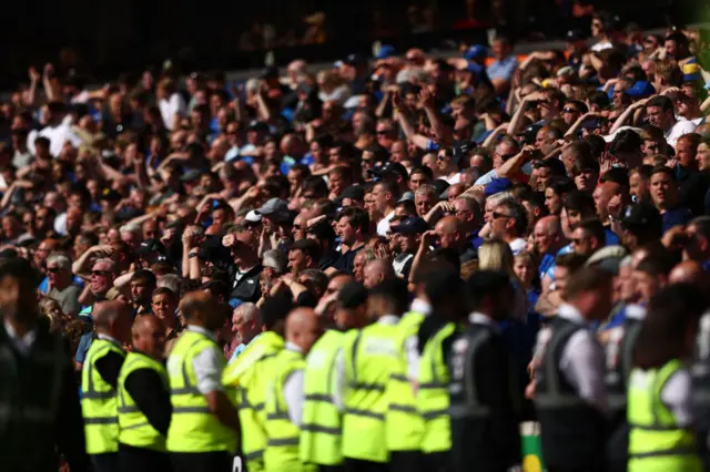 Everton fans at Molineux