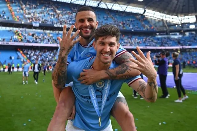 Kyle Walker and John Stones