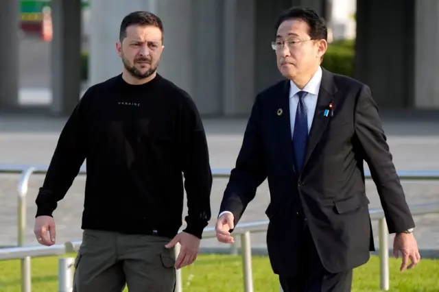 Zelensky with Fumio