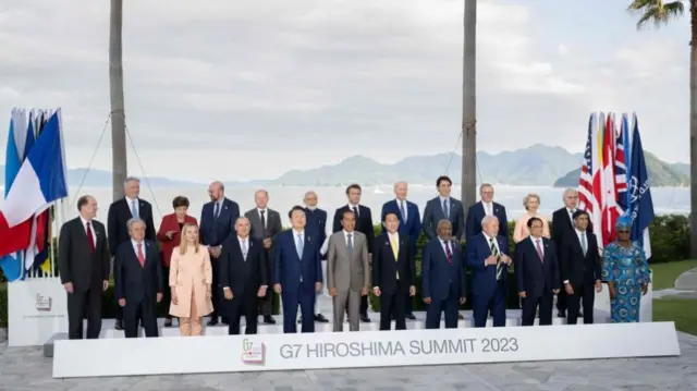 G7 and Global South leaders at the G7 2023 Summit in Hiroshima, Japan