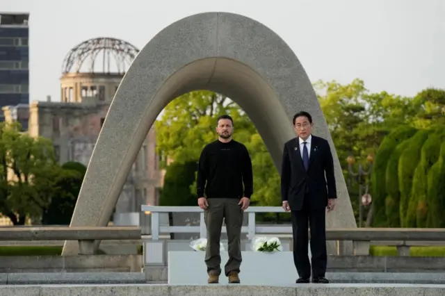 Zelensky and Japanese PM in Hiroshima